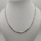 Collana oro 18k catena maglia bicolore 50 cm 8.60 gr | Gioiellitosti.it